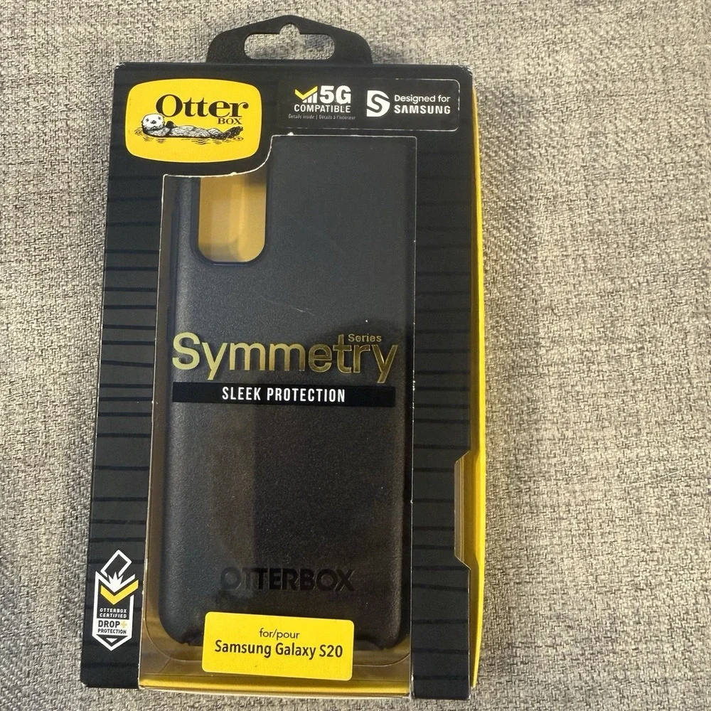 NewOtterBox Symmetry Case Samsung Galaxy S20 Black 5G Compatible Drop Protection